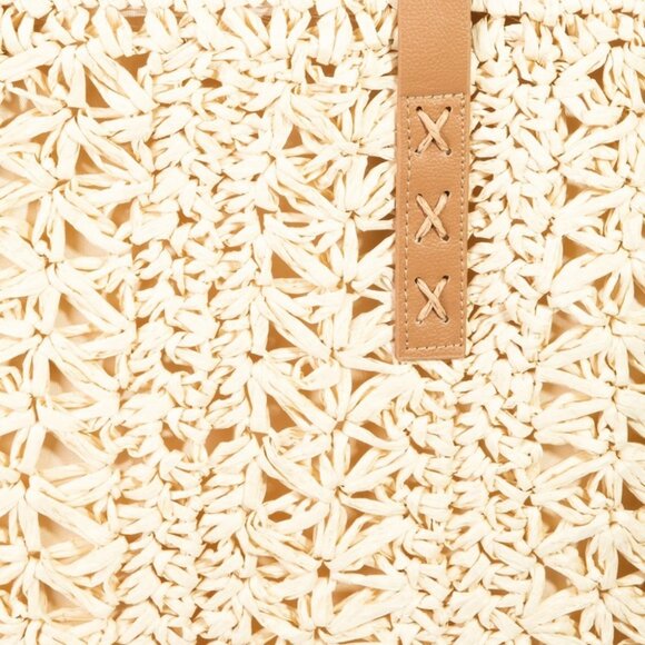 Fame Straw Braided Rounded Tote Bag main image 0